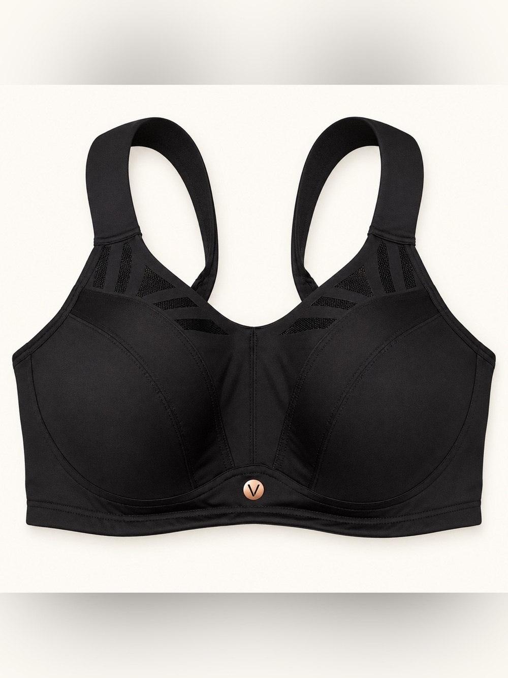 LIVI • NWT • Max Support Underwire Wicking Sports Bra Black Activewear • 38DD